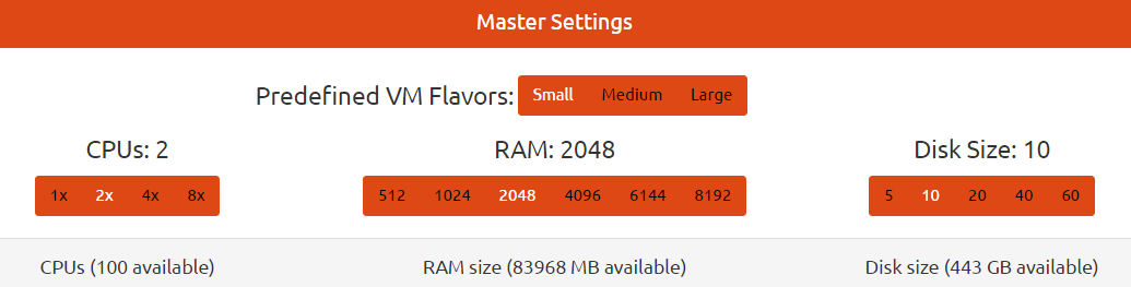 userguide orka_cluster_master_settings